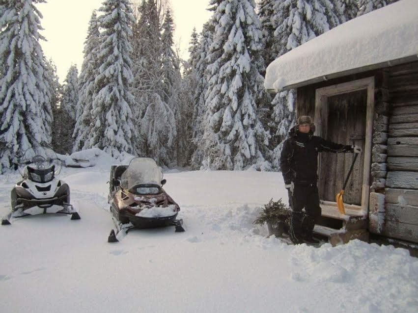 Vinterlandskap vid älven